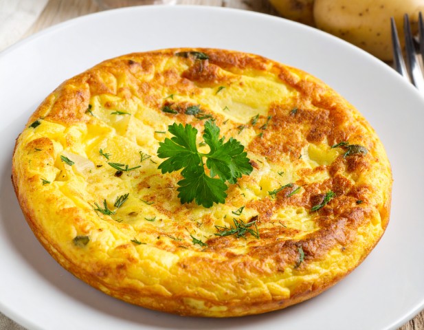 Omelette de pommes de terres