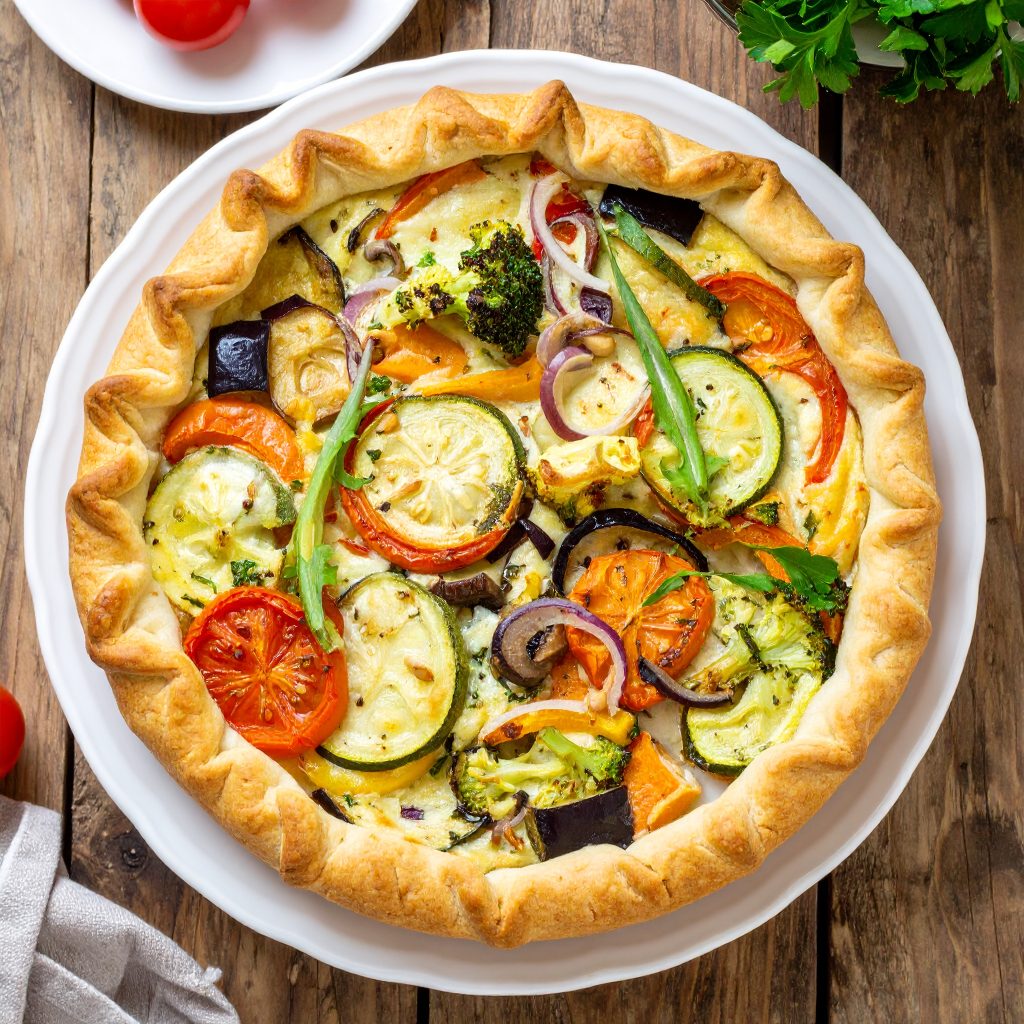 Tarte rustique aux légumes d’été