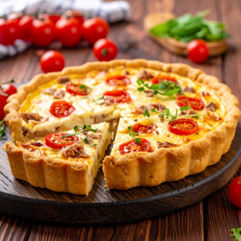 Quiche au thon et à la tomate