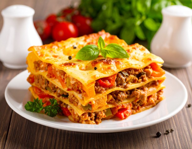 Lasagnes aux poivrons
