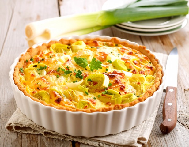 Quiche aux poireaux