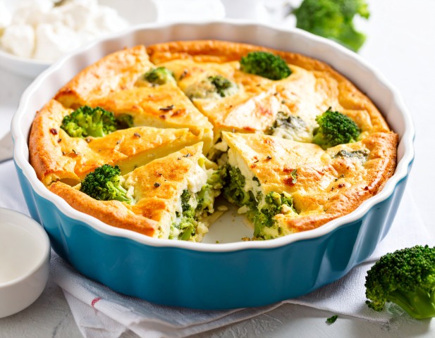 Soufflé aux brocolis et chèvre frais