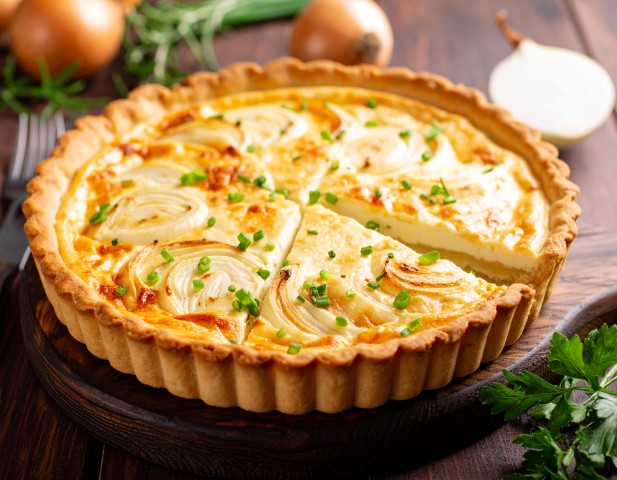 Tarte à l’oignon et crème