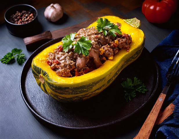 Courge farcies à la viande (Petit)