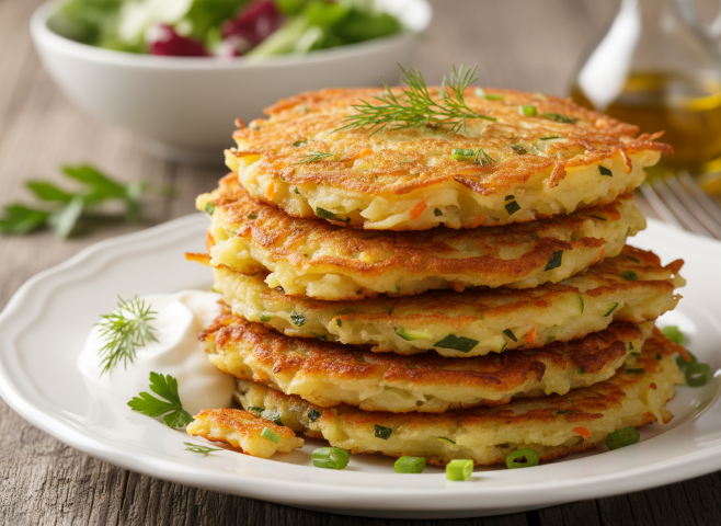 Pancakes de pommes de terres et légumes (Petit)