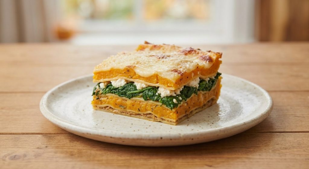 lasagne butternut epinard